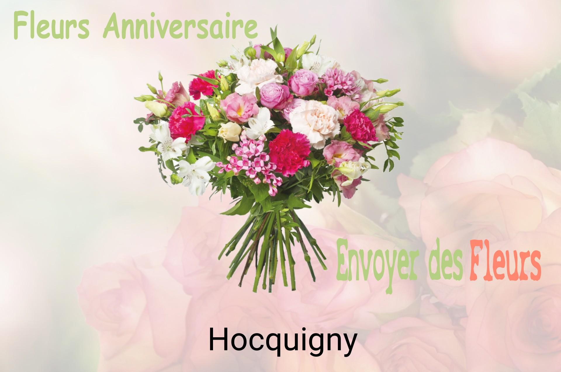 Bouquet de fleurs d’anniversaire livré à Hocquigny