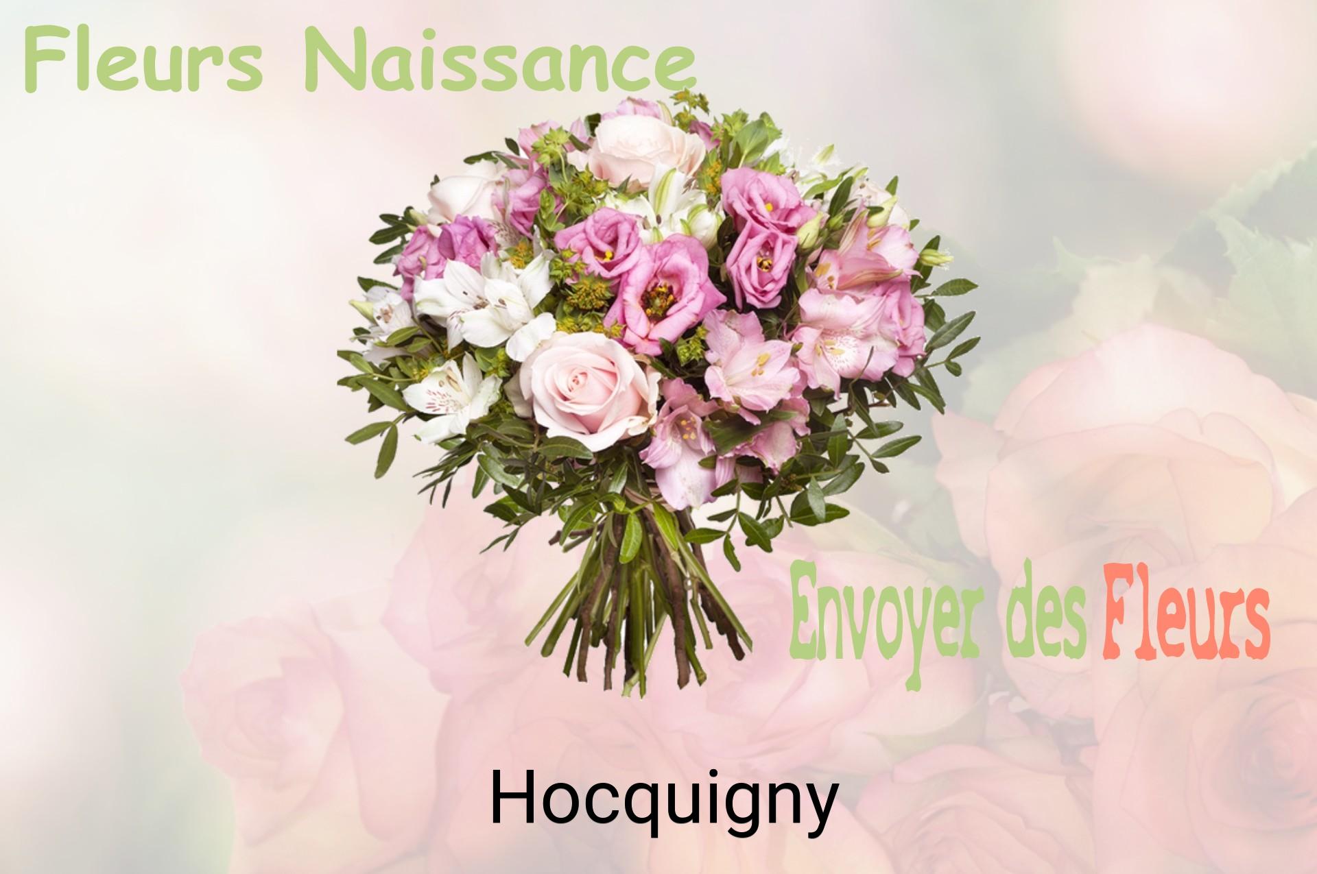 Bouquet de fleurs de naissance livré à Hocquigny
